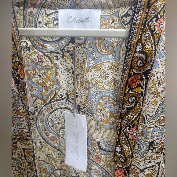 Cleobella Kaleidoscope Paisley Wrap / Kimono – Size S (XS/S) NWT Boho Cover‑Up - Picture 4 of 8